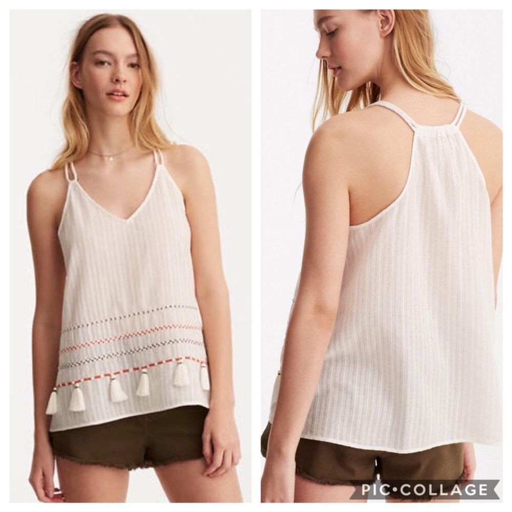 Lou & Grey Bazaar Strappy Tank Top Sz M